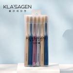 KLA'SAGEN Gold Clean Care Toothbrush 6EA 99.9 Percent Pure Gold Antibacterial Fine Bristles _ Made in Korea